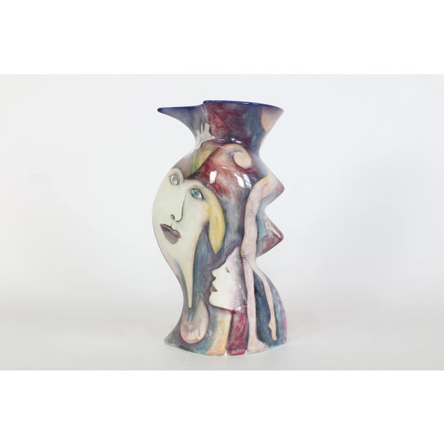 Paint Hand Thrown Harris Studio Vase For Sale - Image 7 of 12