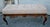 French Country Window Bench Vintage Tufted Upholstered Carved End Stool For Sale - Image 9 of 15