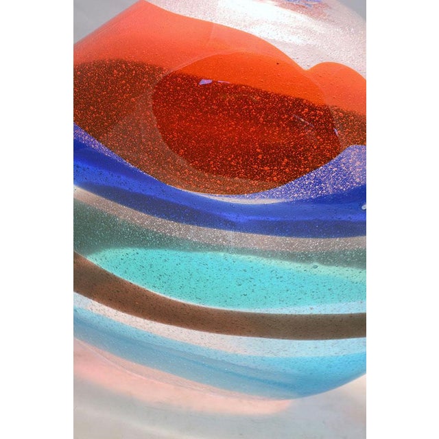 Fasce Vase in Murano Glass by Fulvio Bianconi for Cenedese, 1960s For Sale - Image 7 of 10