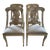 Early 20th Century Vintage Bleached French Empire Style Chairs With Linen Cushion - Set of 4 For Sale