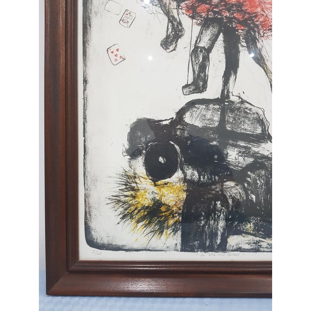 Johanna Bogadottir, In the Red Dress, 1980s, Lithograph For Sale - Image 8 of 10