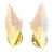 1970s Pair Vintage Art Deco Triangle Glass Brass Wall Light Sconces For Sale