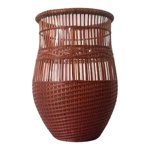 Japanese Contemporary Bamboo Basket by Abe Motoshi
