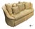 American Vintage Thomasville Traditional English Style Ivory Print Tufted Sofa For Sale - Image 3 of 11
