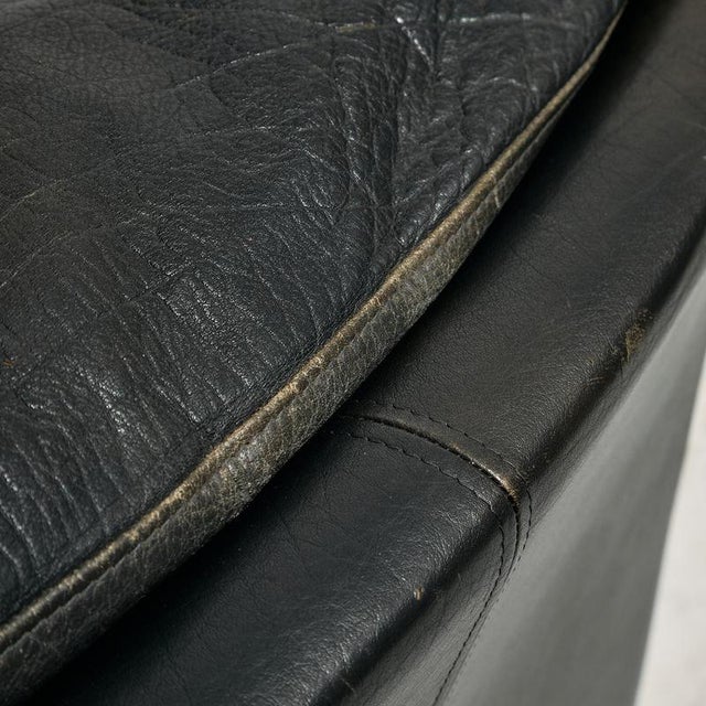 Wood Danish Leather Sofa by Nielsen, 1970s For Sale - Image 7 of 16