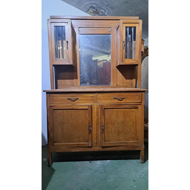 Wood Antique Art Nouveau Cherry Cupboard, 1890s For Sale - Image 7 of 7