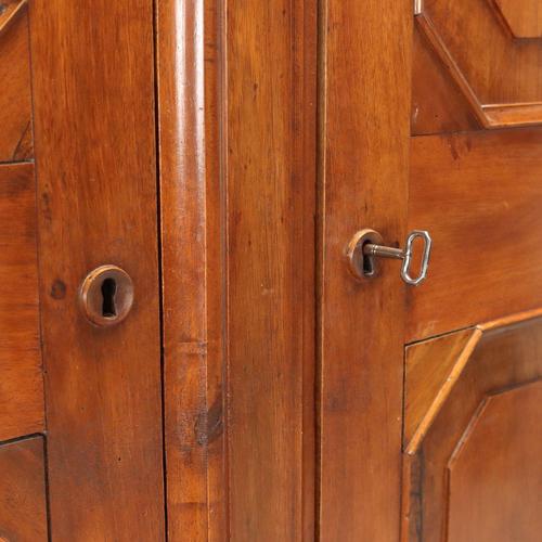 Antique Umbertino Walnut and Poplar Wardrobe, Italy, 19th Century For Sale - Image 10 of 13