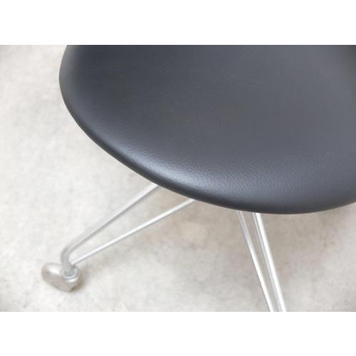 Vintage 3117 Swivel Desk Chair in Leather by Arne Jacobsen for Fritz Hansen, 1971 For Sale - Image 14 of 18