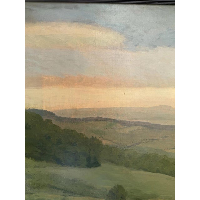Heinrich Pforr, Landscape at the Meissen, Oil Painting on Canvas For Sale - Image 12 of 13