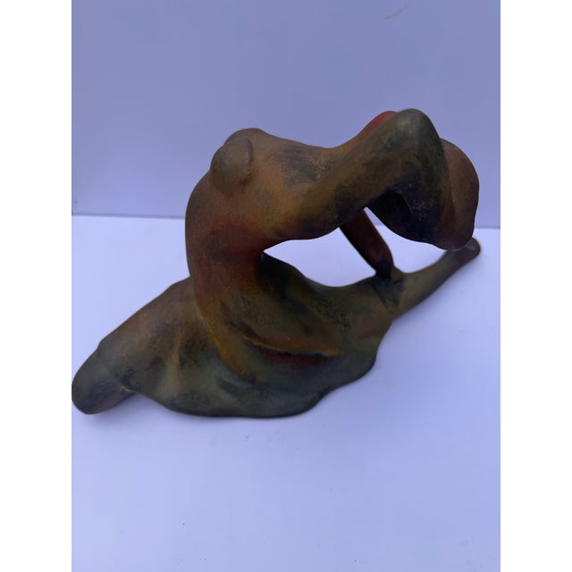 Bronze 1996 Signed Zaro Tudzarov Raku Ballerina Sculpture For Sale - Image 8 of 12