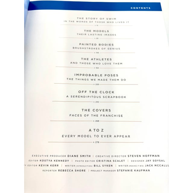 Blue Sports Illustrated Swimsuit: 50 Years of Beautiful Coffee Table Book (2004) For Sale - Image 8 of 14