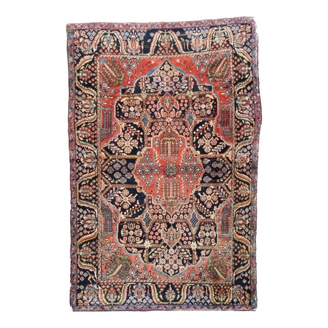 Antique Kashan Rug 4'8'' x 6'11'' For Sale