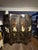 1980s Vintage Chinese Black Lacquer 4-Panel Coromandel Screen 6ft Hand Painted For Sale - Image 5 of 5