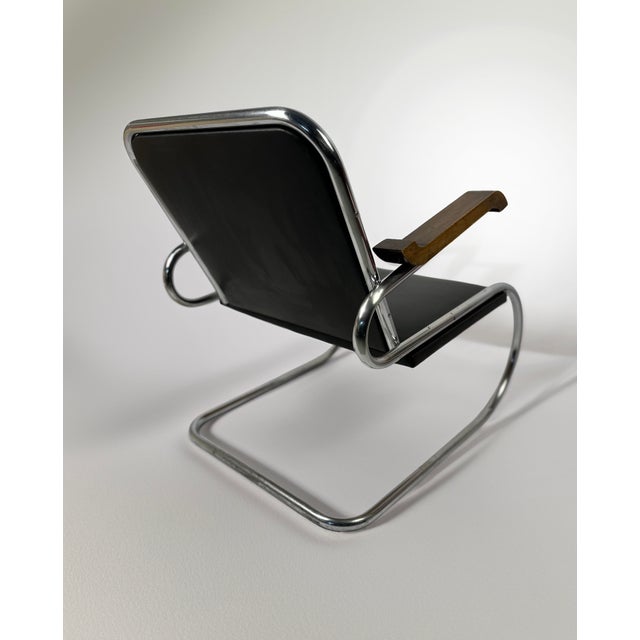 1930s Vintage Bauhaus Cantilever Armchairs in Tubular Steel, 1930s, Set of 2 For Sale - Image 5 of 14