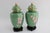 Chinese VTG Pair of Chinese Cloisonne Urn Vases in Gorgeous Green For Sale - Image 3 of 10