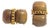 1980s Pair of Rare Seaman Schepps 18k Yellow Gold, Wood Block & Citrine Ear Clips For Sale