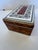 Brown One of a Kind Artist Made Decorative Faux Tortoise and Pen & Ink Box For Sale - Image 8 of 15