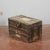 Industrial Vintage Wooden and Fabric Trunk For Sale - Image 3 of 9