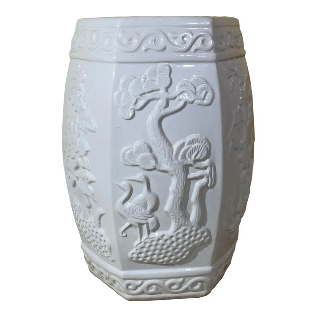 Vintage Six Sides Chinese Garden Stool For Sale