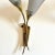 Pair of Italian Mid-Century Modern Sculptural Flower Sconces, Brass, 1940s For Sale - Image 10 of 12