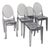 Philippe Starck Style Ghost Side Chairs, Set of Four For Sale