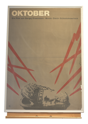 Film Poster, Oktober, Sergei Eisenstein and Dmitri Shostakovich, 1927, 1967 Version, VEB Progress Film