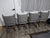 Four Hands Designer Dining Chairs- Set of 4. Grey Fabric- Nailhead Trim For Sale In Miami - Image 6 of 7