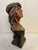 This striking vintage countertop bust depicts the Native American figure "Hiawatha" hand scribed along the base....