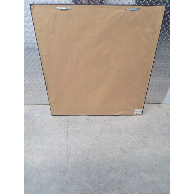 Late 20th Century Joan Cole Framed Garden Gate Painting – Home Interiors – 31″ Square For Sale - Image 9 of 10