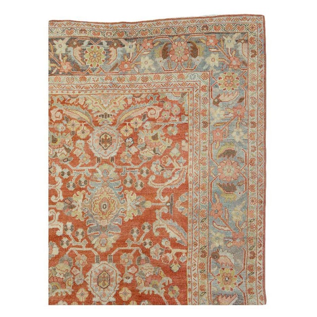Rustic Galerie Shabab Collection Early 20th Century Persian Mahal Carpet For Sale - Image 3 of 9