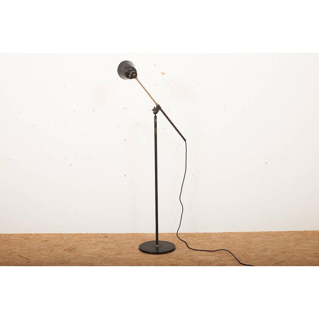 Floor Lamp with Black Die-Cast Aluminum Base from Bag Turgi, 1930s For Sale - Image 11 of 14