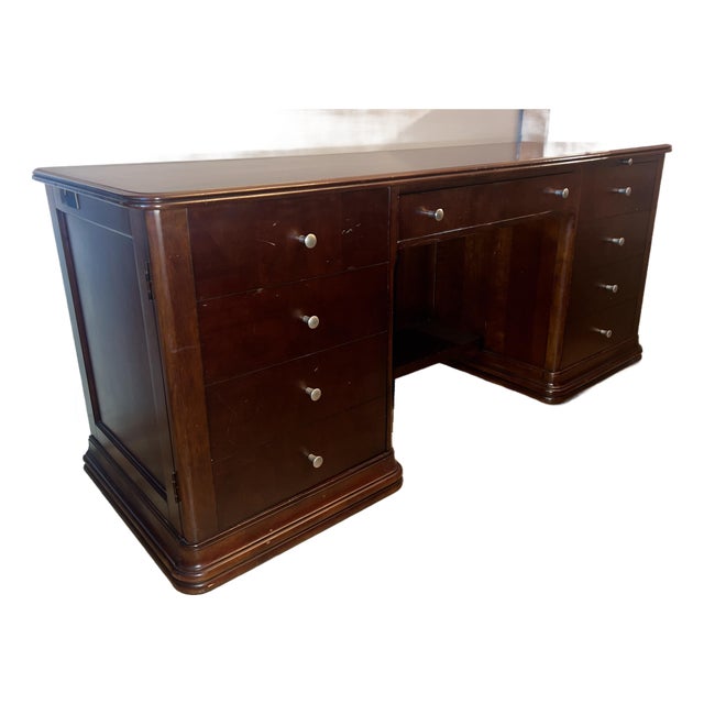 Hooker Furniture Executive Office Suite – 3 Pieces – Dark Cherry For Sale