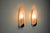 In this listing you will very elegant Art Deco inspired sconces. They are done in frosted glass, with a chic chrome stand,...