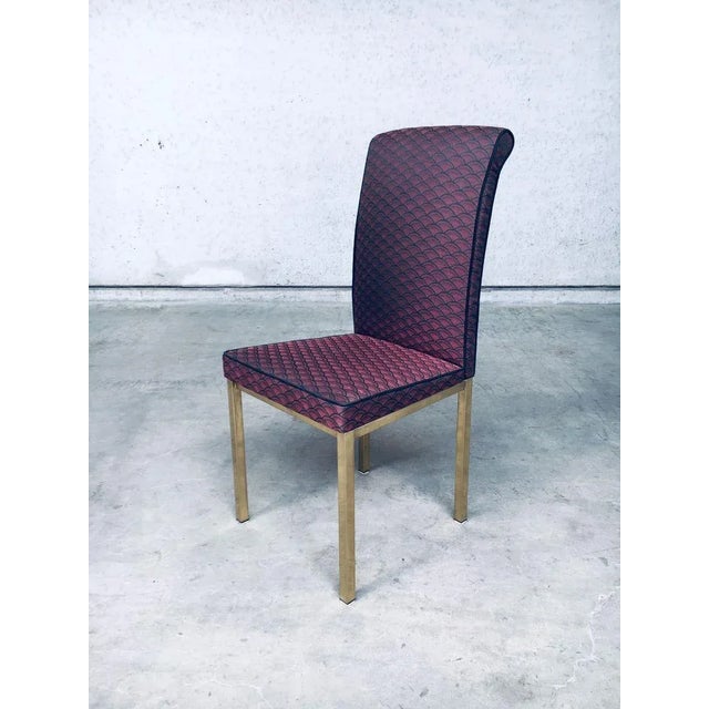 Hollywood Regency Style Design Dining Chair, 1970s, Belgium, Set of 6 For Sale - Image 10 of 18