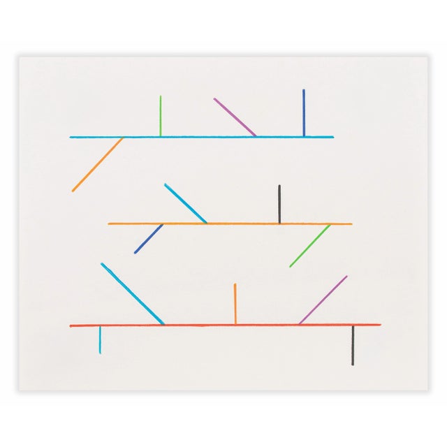 Tom McGlynn Contemporary Abstract Colored Pencil on Paper Painting "Diagram Drawing 3" by Tom McGlynn For Sale - Image 4 of 4