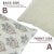 Fabdivine Floral Block Print Pillow Cover 22x22 Inch Viscose Linen-Samrat For Sale - Image 4 of 5
