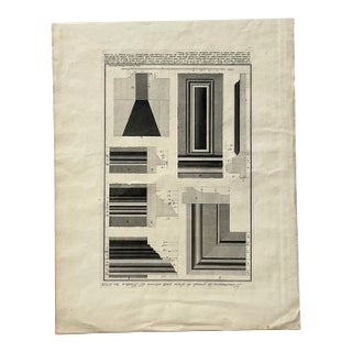 Vintage Boho Architectural Original Print For Sale