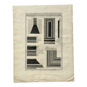 Vintage Boho Architectural Original Print
