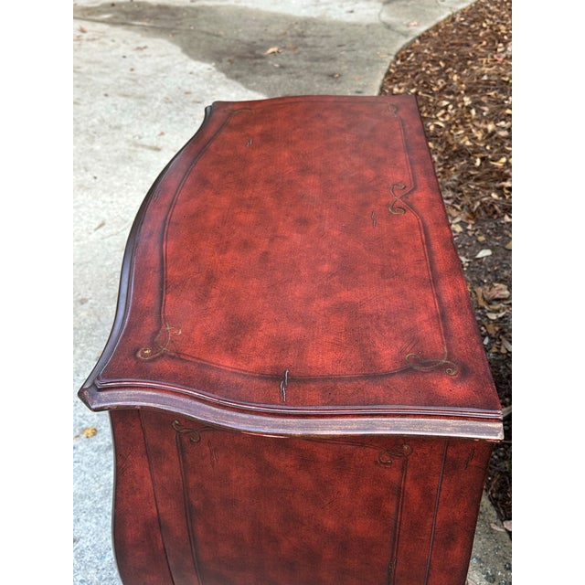 Paint Decorated Bombe Chest For Sale - Image 4 of 12