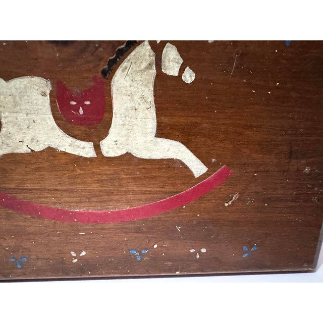 Vintage 1970s Century Folk Art/Farmhouse Wooden Step Stool For Sale - Image 10 of 12