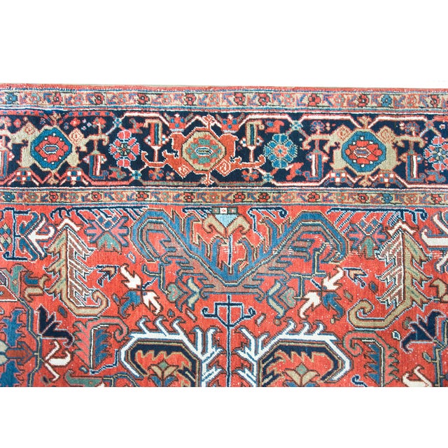 Early 20th Century Early 20th Century Persian Heriz Rug For Sale - Image 5 of 15