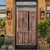 Mid-Century Modern Eclaimed Carved Wood Garden Door — Rustic Architectural Statement 84x39 For Sale - Image 3 of 3