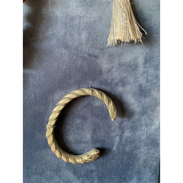 1970s 1970s Framed Arabian Art-Necklace and Bracelet For Sale - Image 5 of 10