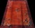 Art Deco 1920s Antique Red Floral Knotted Wool Chinese Art Deco Small Scatter Rug For Sale - Image 3 of 9