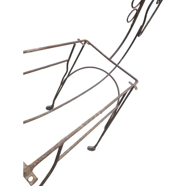 Metal Vintage Horse Shaped Bar Cart Mid Century Sculpture 1950s Retro Decor For Sale - Image 7 of 18