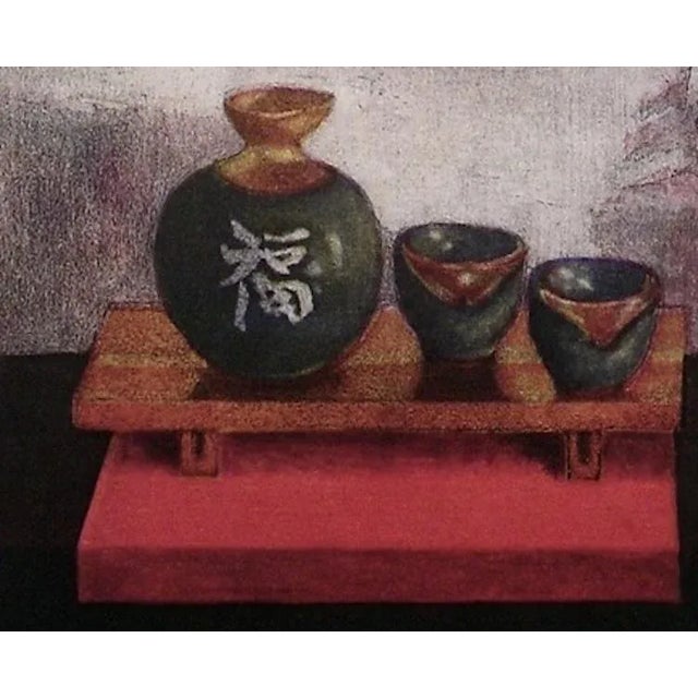 "Mt Fuji" Hand Pulled Four-Color Etching Aquatint by Fran Beallor For Sale In New York - Image 6 of 6