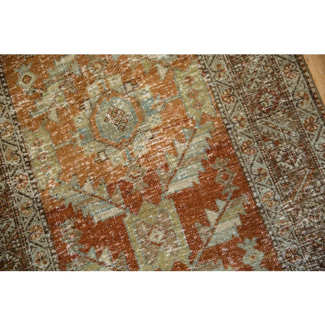 1930s Vintage Persian Heriz Diamond Palmette Rug Runner For Sale - Image 12 of 12
