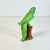 1970s 1970s Vintage Boho Chic Coastal Folk Art Ceramic Green Parrot Figurine. For Sale - Image 5 of 16