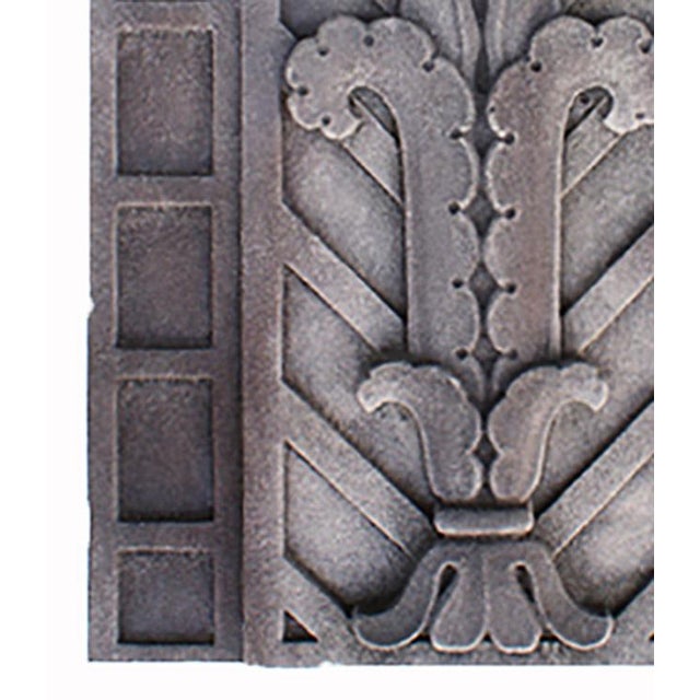 Antique Art Deco Limestone Building Panel For Sale - Image 4 of 6