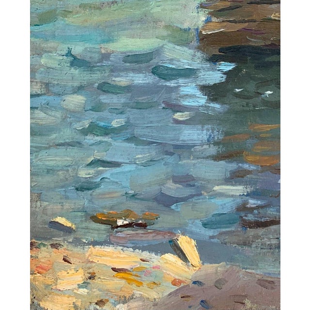 1960s Original Seascape Oil Painting, Ukrainian Artist, 1960s 38-31 For Sale - Image 5 of 6